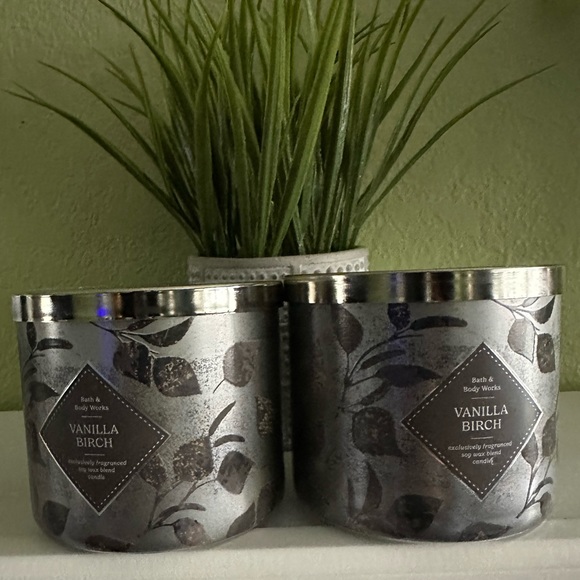 Bath & Body Works Other - COPY - NEW BBW X2 VANILLA BIRCH CANDLE BUNDLE
